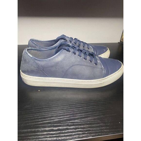 GFORE Peter Millar Cap Toe Disruptor Golf Shoes Blue Leather Men Size 9.5 - Picture 1 of 16